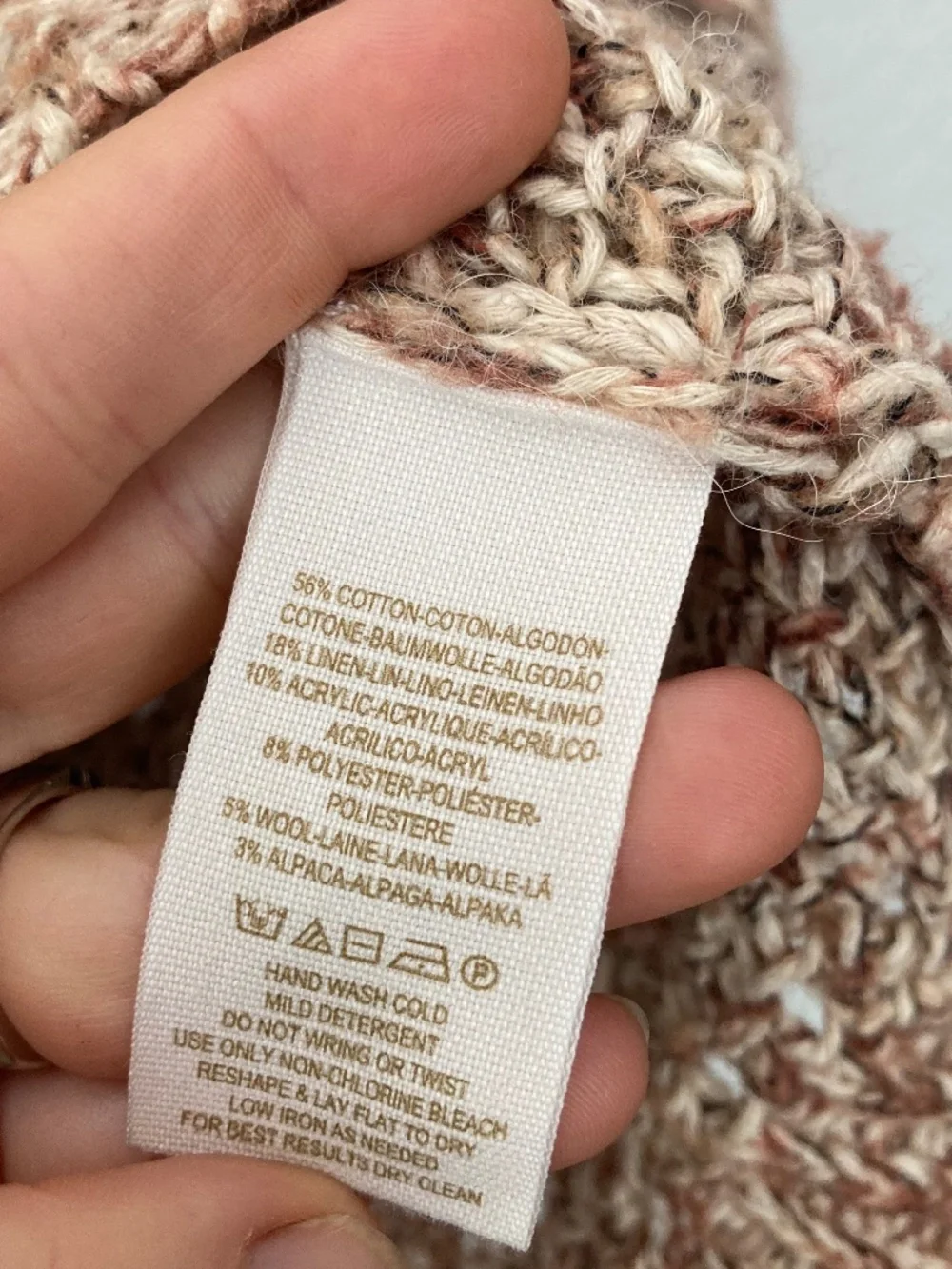 Free People Pegasus Yarn West End Pullover Sweater Strawberry Size S